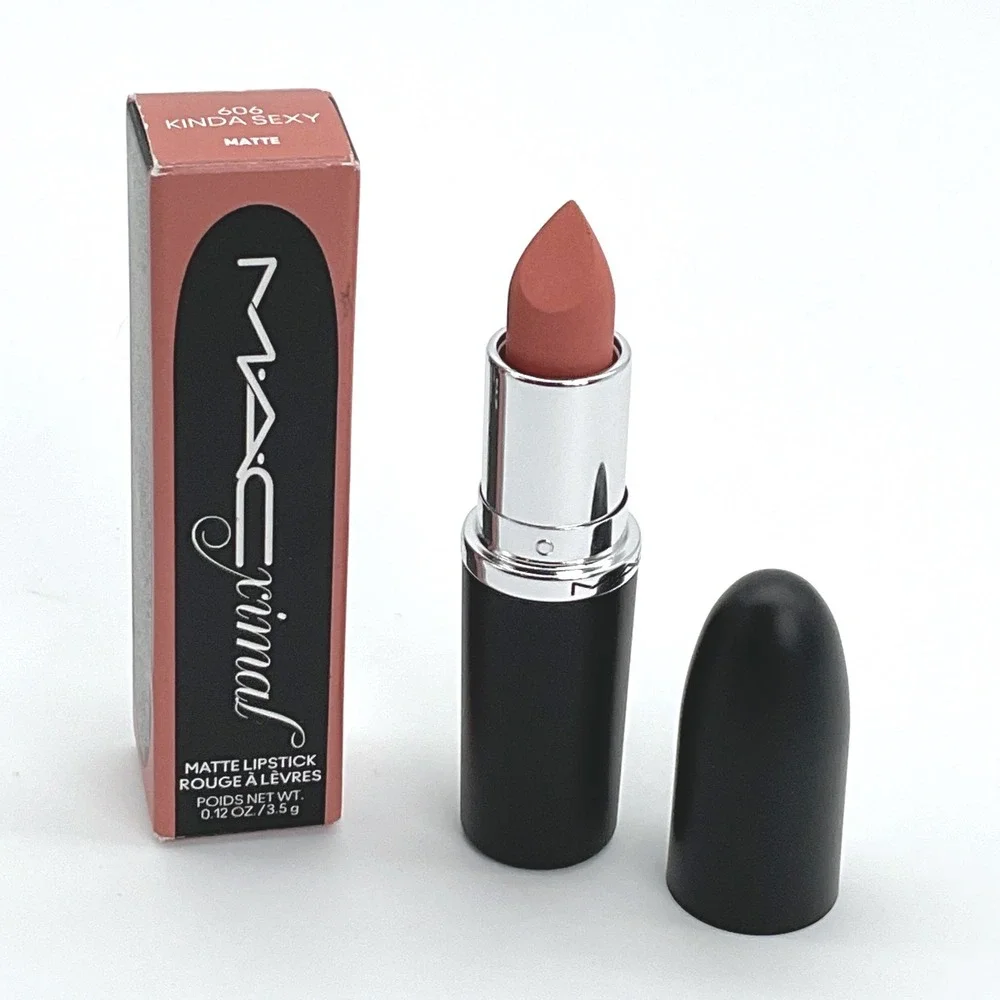 MAC MACximal Silky Matte‎ Lipstick 606 Kinda Sexy 0.12oz NIB Nude Pink Matte